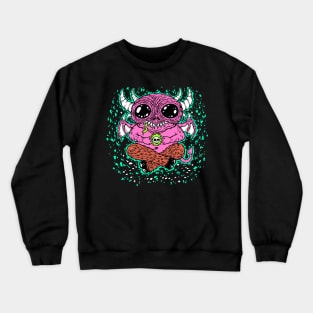 Pink Skull Holder Crewneck Sweatshirt